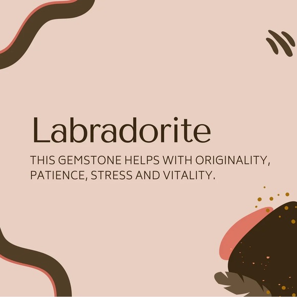 Handmade genuine gemstone bracelet. This Labradorite bracelet is adjustable. - Picture 6 of 6